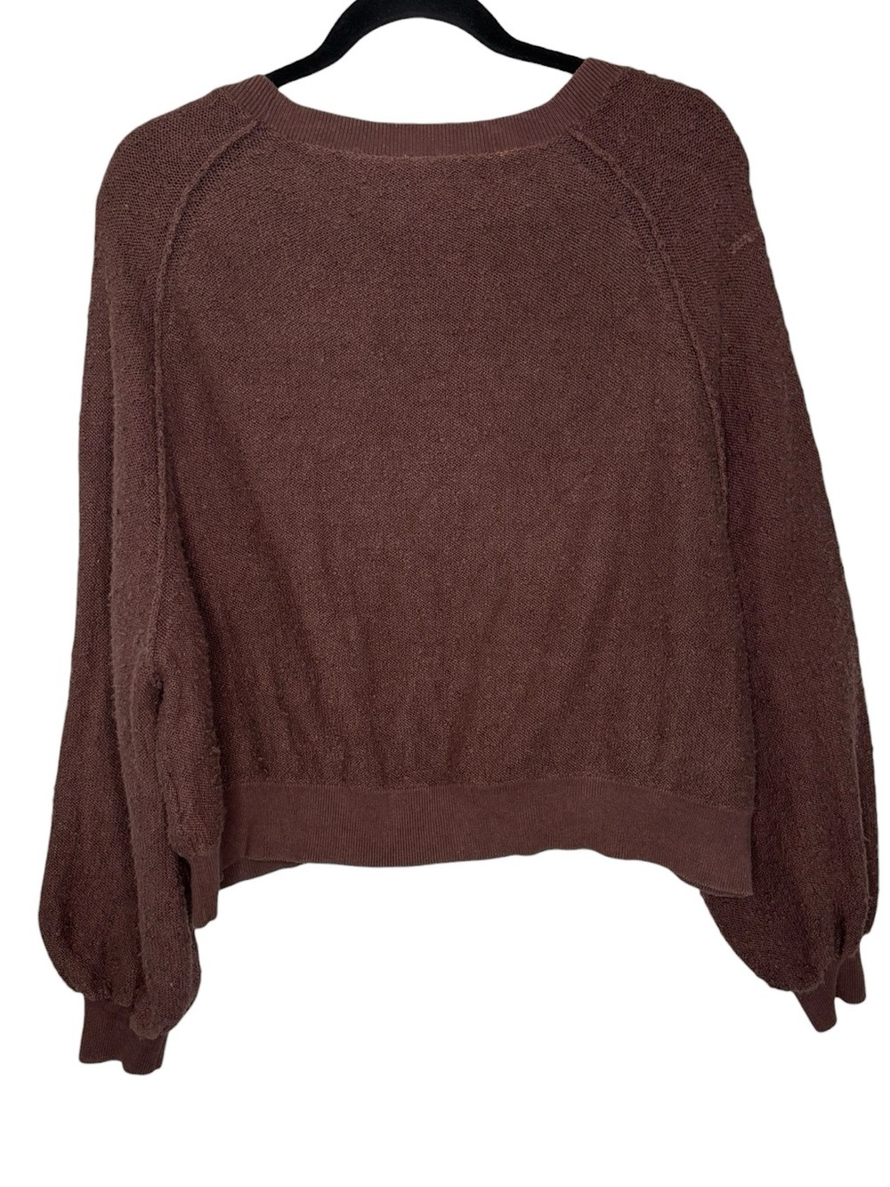 Free People Found My Friend Oversized Boucle-knit Sweater Size XS Brown - Picture 2 of 11